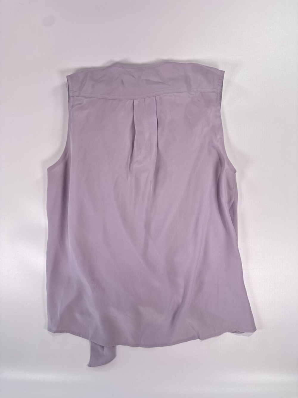 Rag And Bone Women Felix Silk Draped Blouse Lilac Sleeveless M - Picture 13 of 13